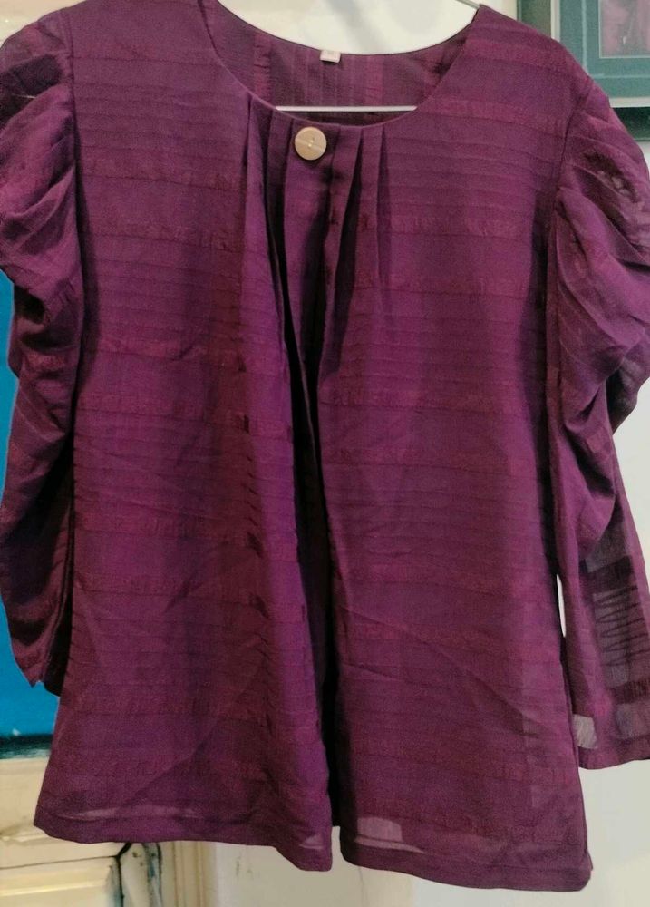 Elegant Purple Top