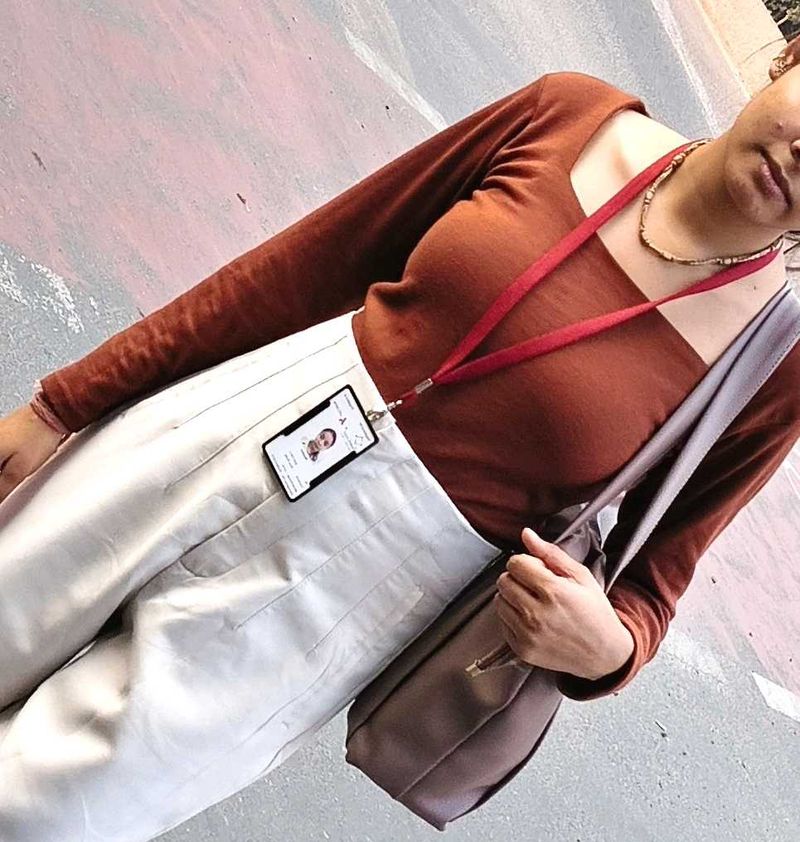 Brown Long Sleeve Top