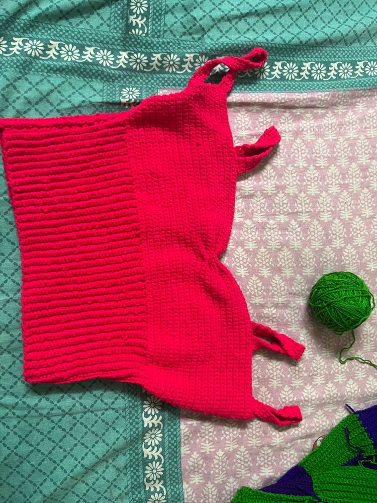 Pink Crochet Top