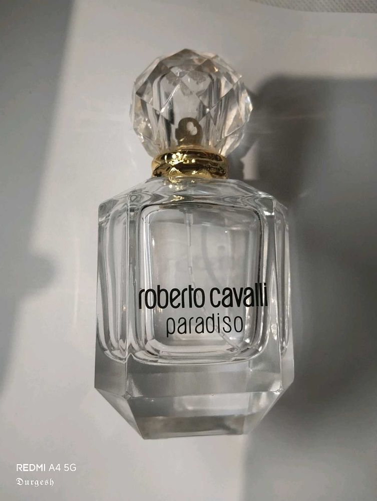 Empty Bottle of Roberto Cavalli Paradiso