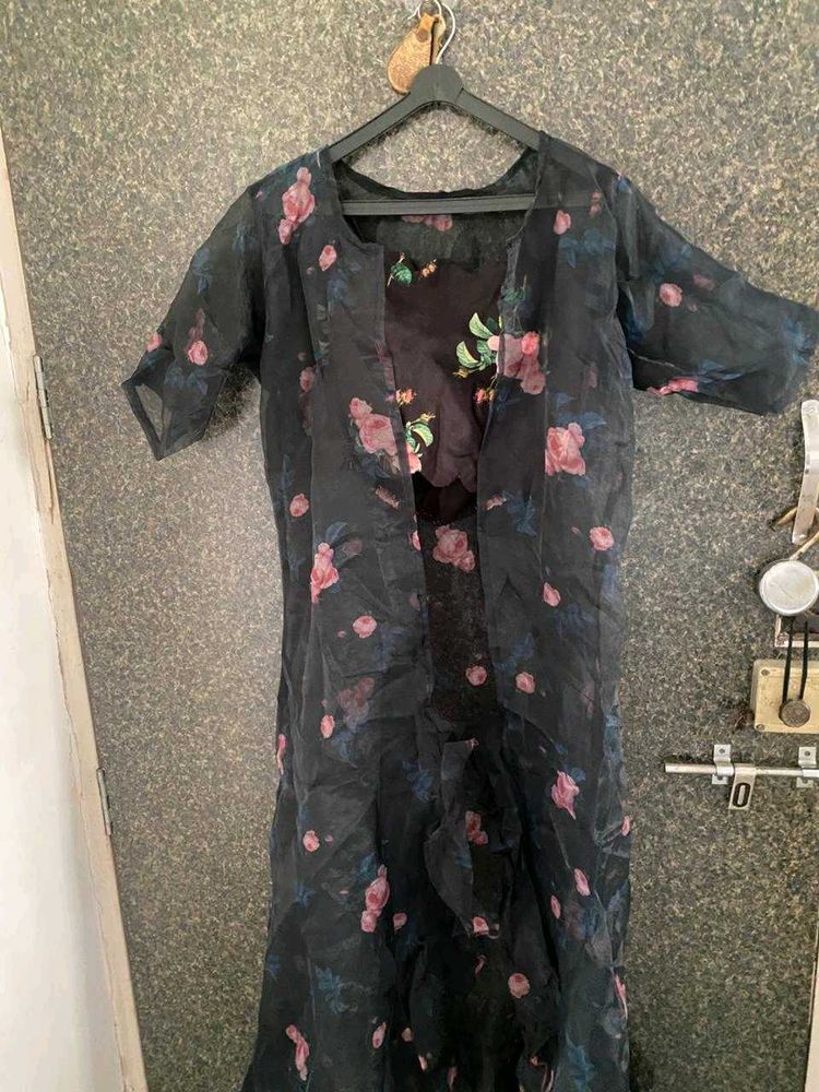 Floral Print Ethnic three piece set