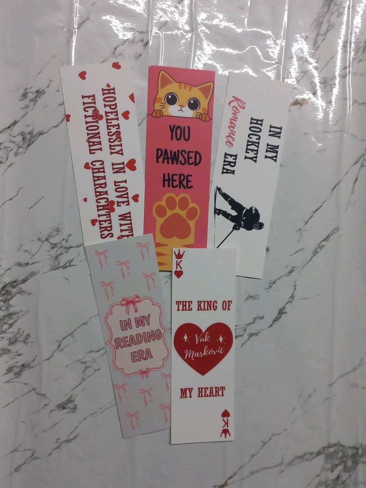 Cute Bookmarks - Set of 5