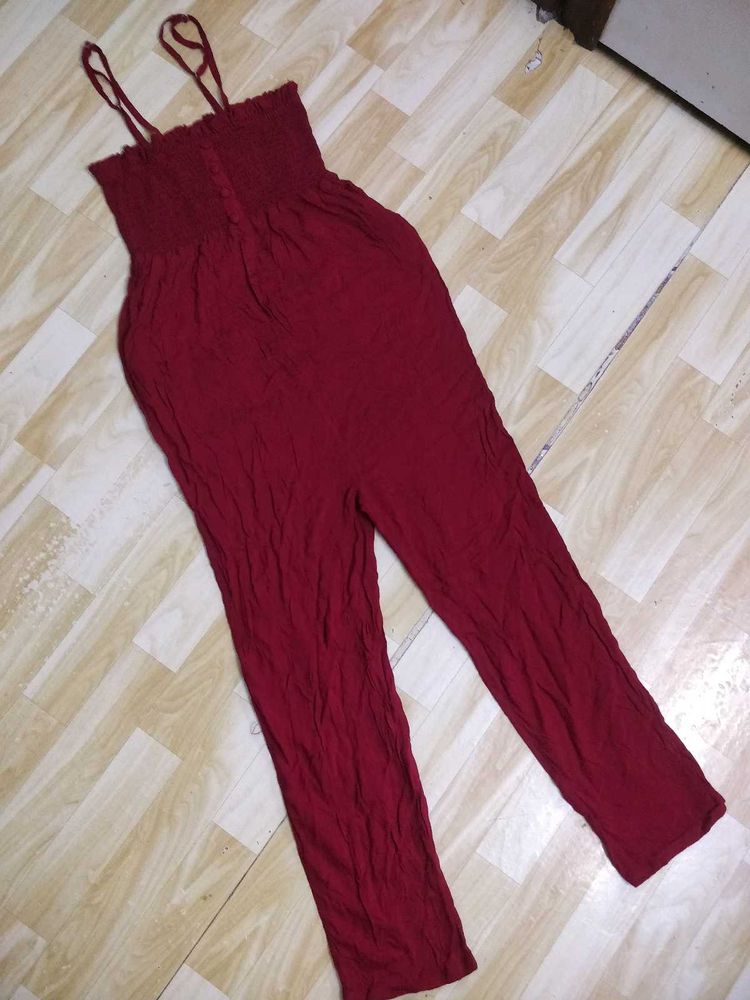 Maroon Jumpsuit