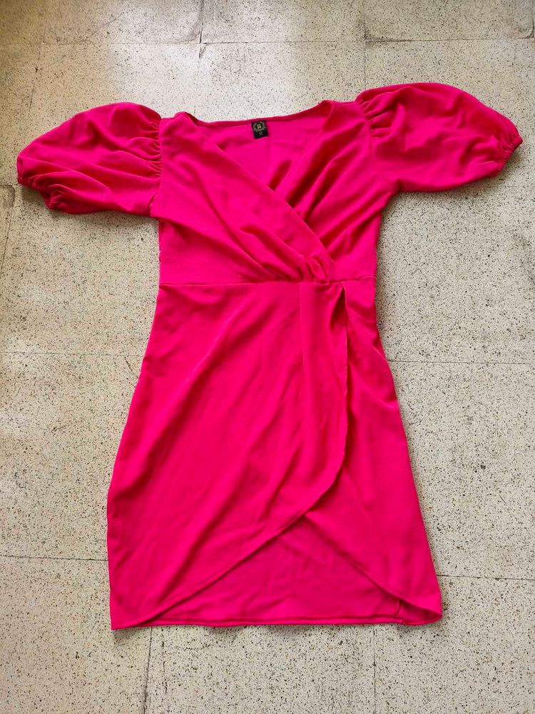 Barbie Theme Pink M size Dress