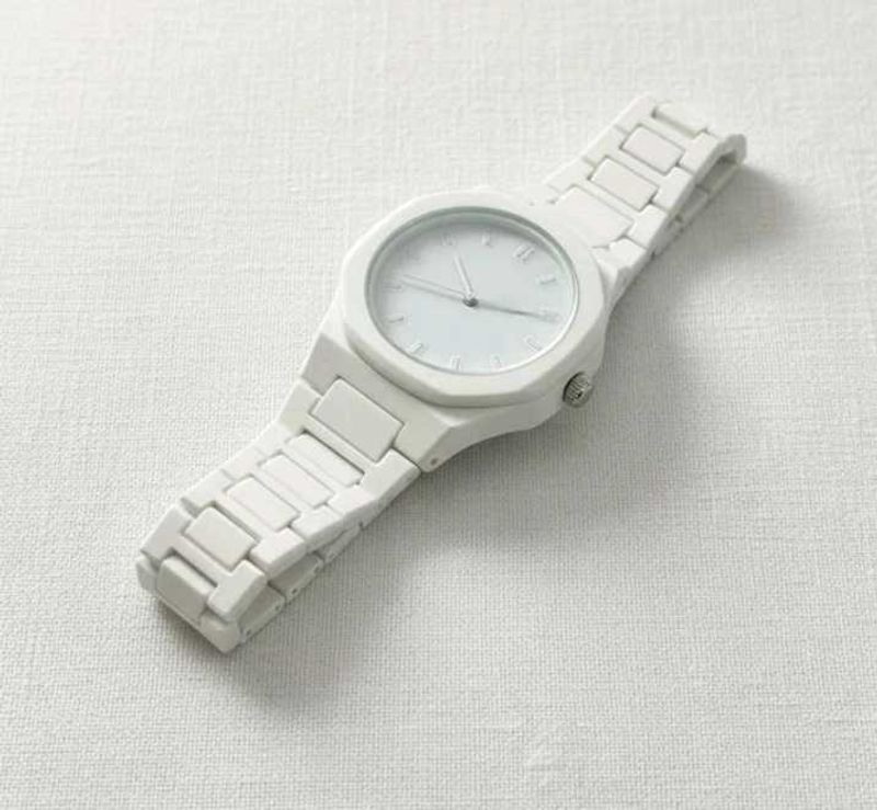 Minimalist White Wristwatch