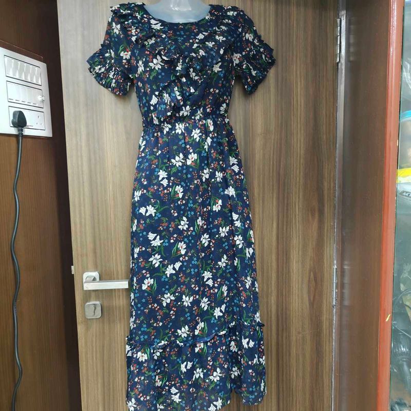 Floral Print Midi Dress