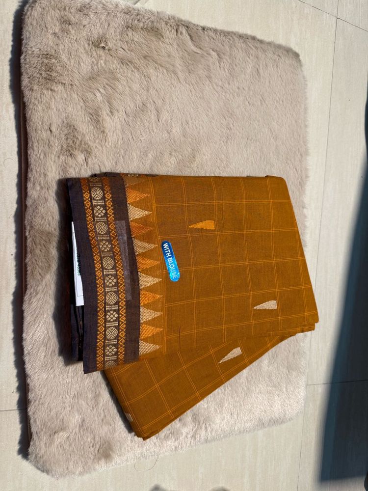 Elegant Mustard Saree