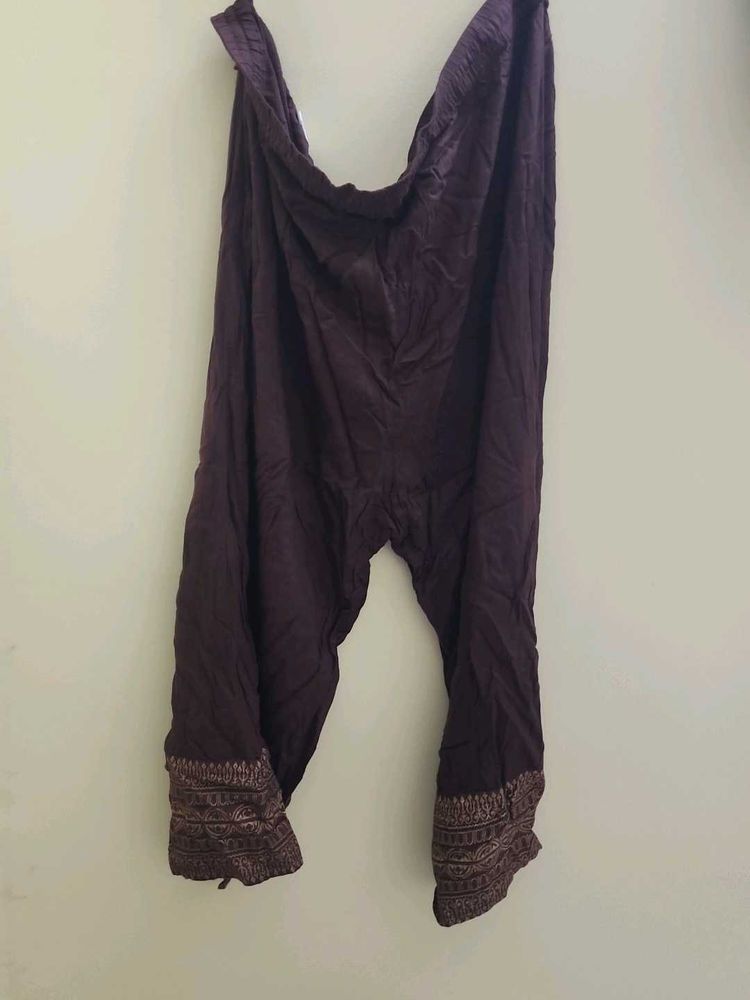 Ethnic Maroon Palazzos