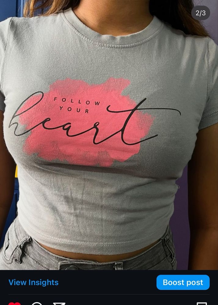 Fitted Crop Tshirt