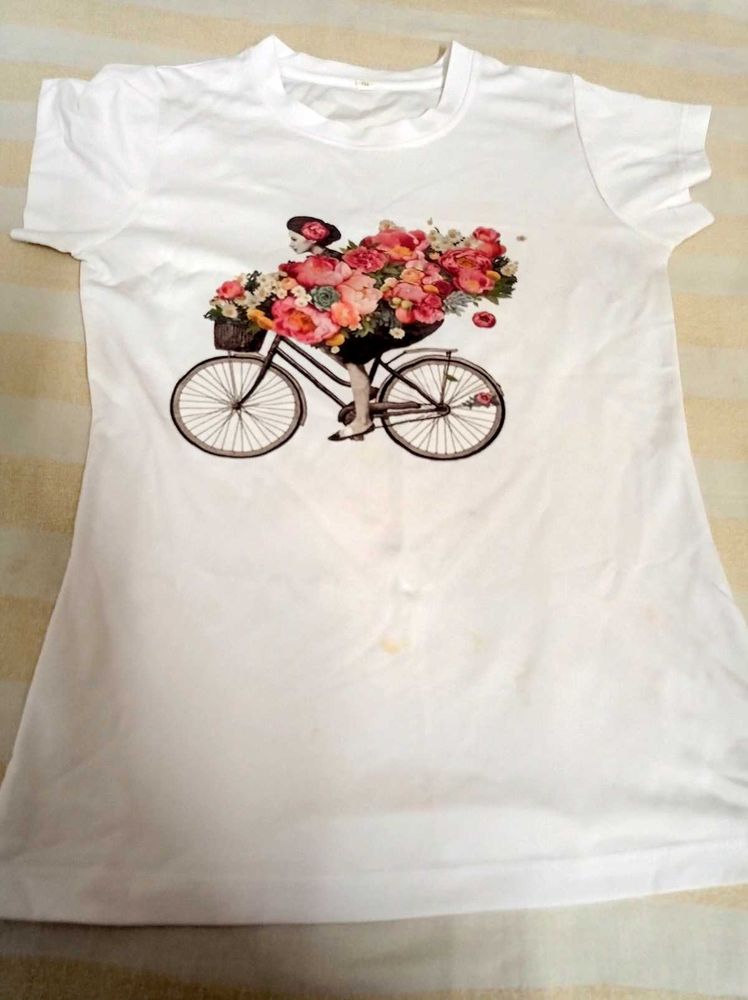 Floral Bike Graphic Tee