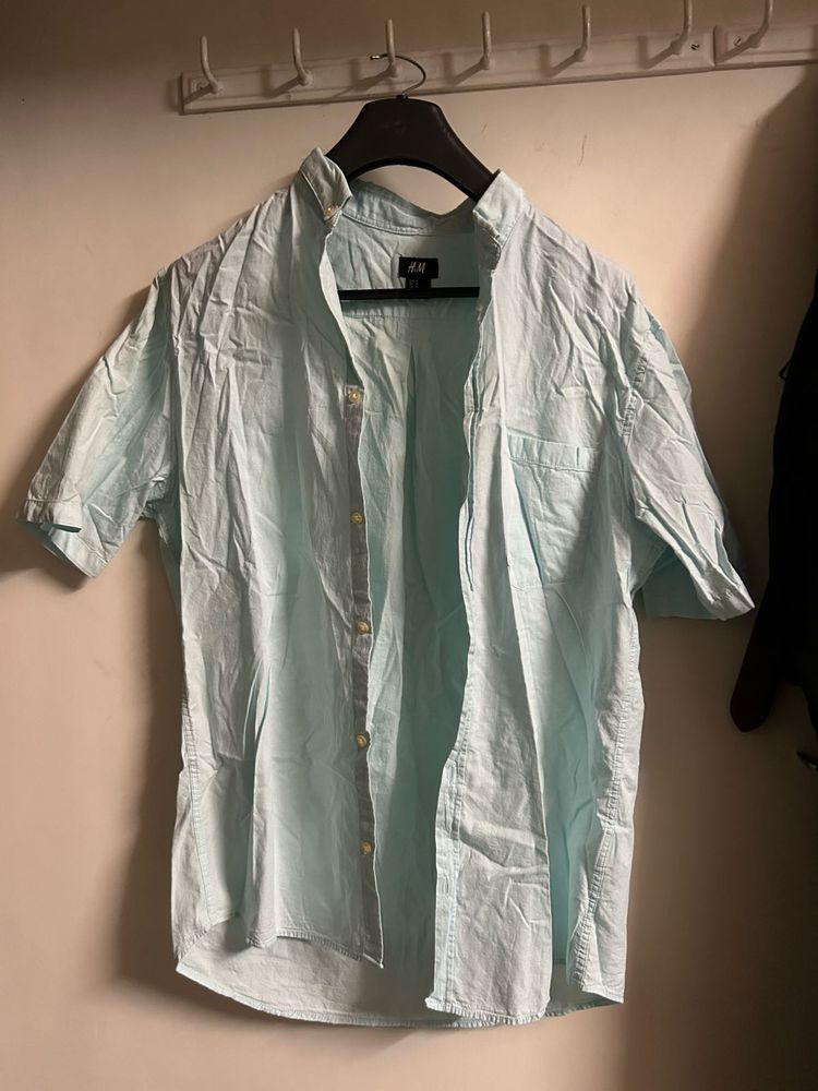 H&amp;M Light Blue Shirt