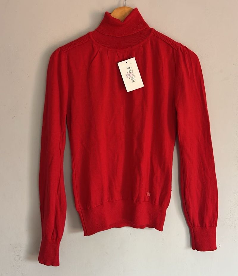 Red Turtleneck Sweater