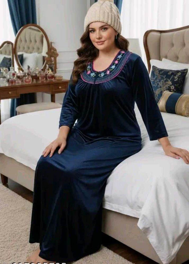 Elegant Velvet Nightgown