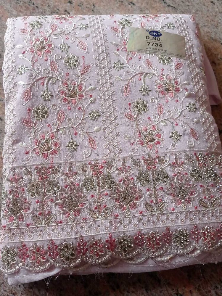Embroidered Salwar Kameez Fabric