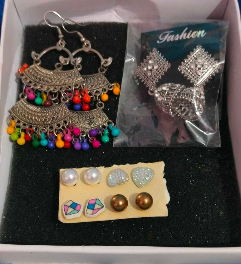 A Pack Of Jhumkas nd Studs