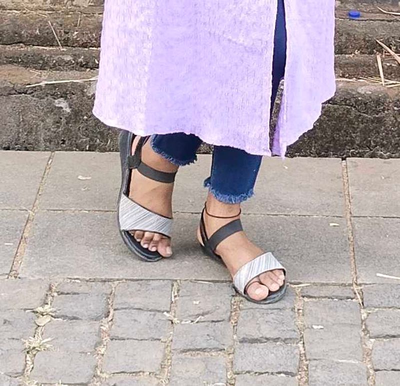 Stylish Black Heel Sandals