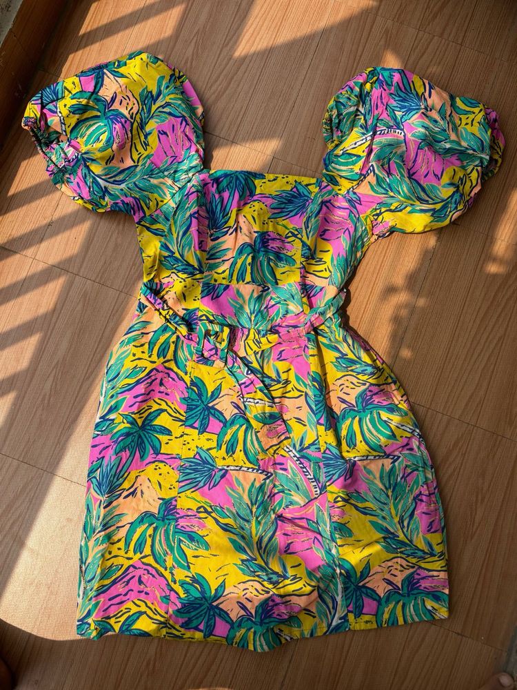 Only Multicoloured Dress With Pockets