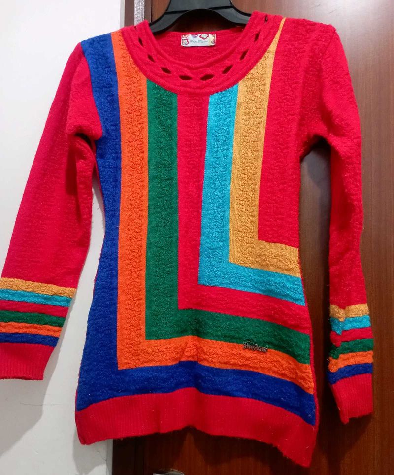 Colorful Striped Cozy Sweater