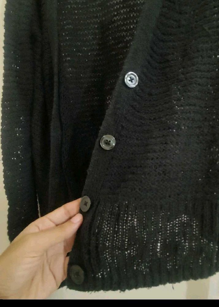 Old Navy Black Knit Cardigan
