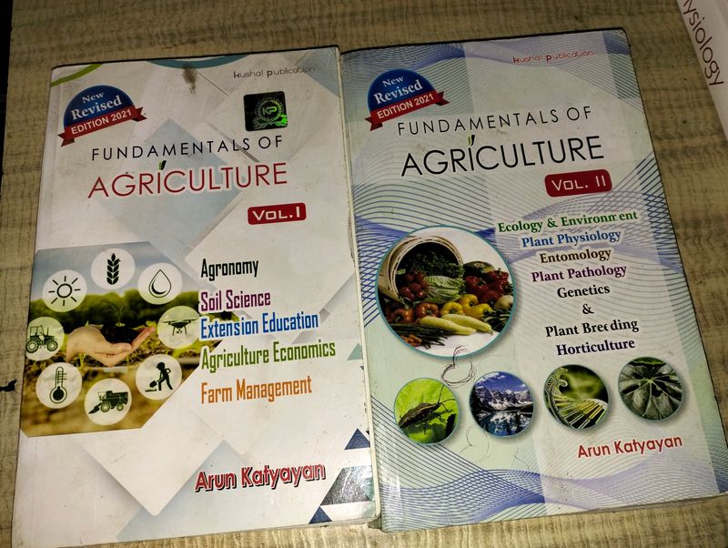 Volume -1 And Volume -2 Fundamental Of Agriculture By ARUN KATYAN