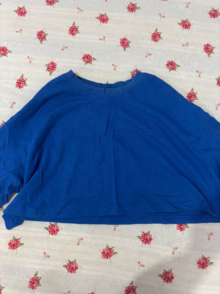 Blue Boxy Top