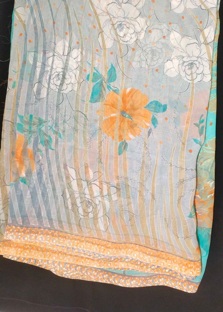 Floral Design Saree