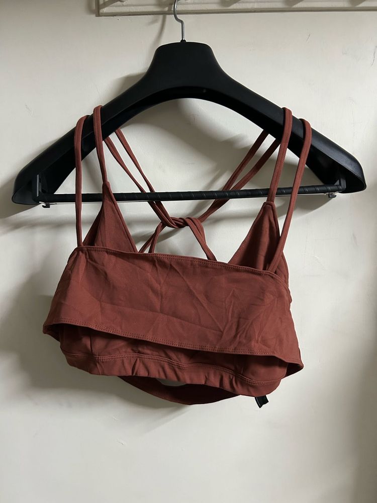Trendy Brown Crop Top