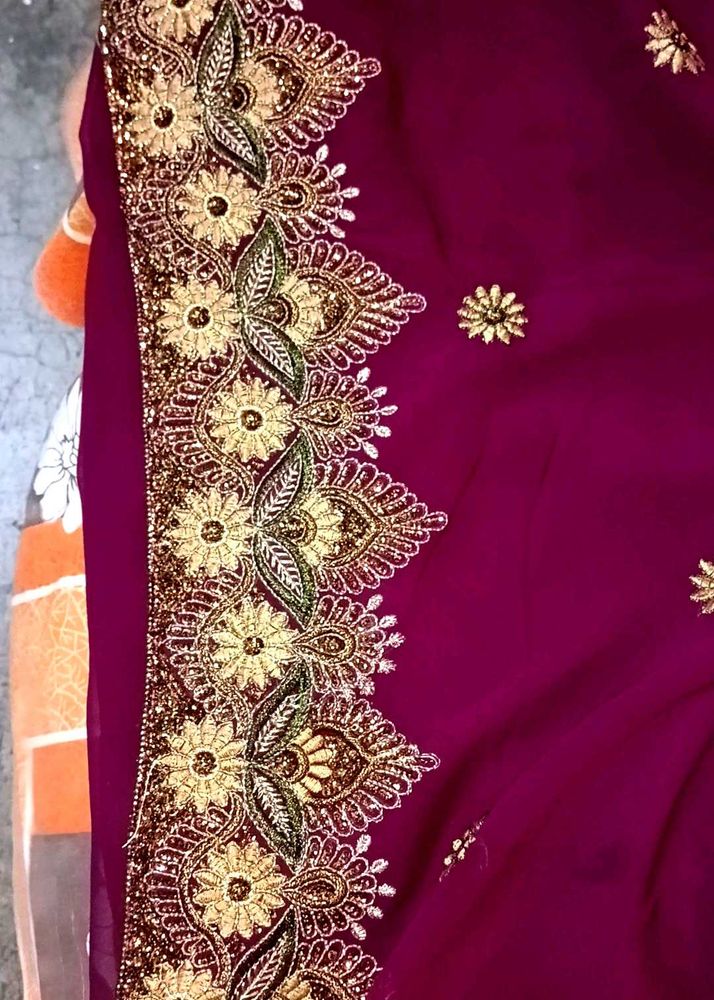 Beautiful Embroidered Saare🌸❤