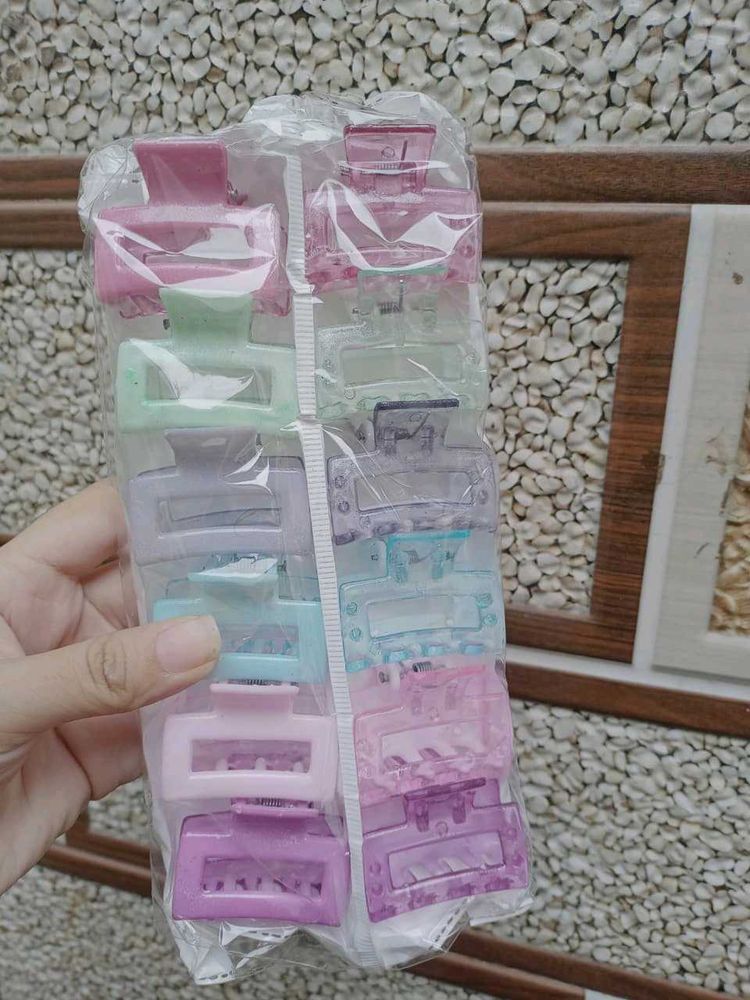 12- Pastel Hair Claw Set