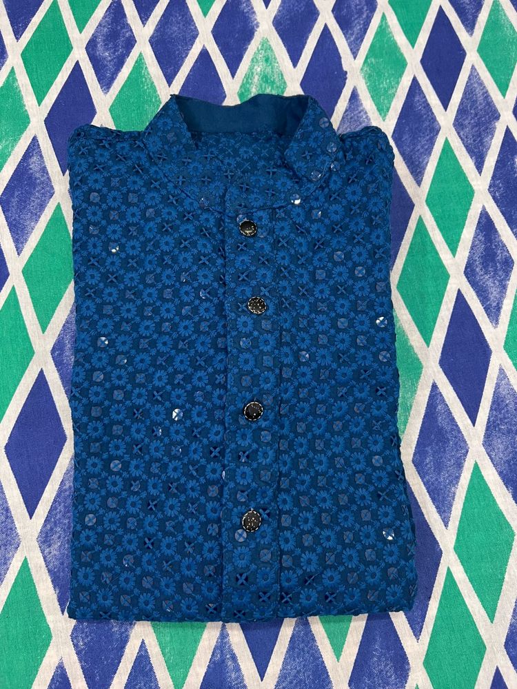 Blue sequin Kurta
