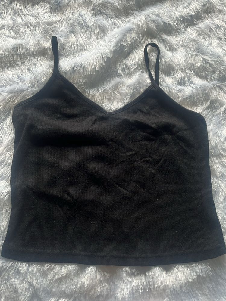 black camisole