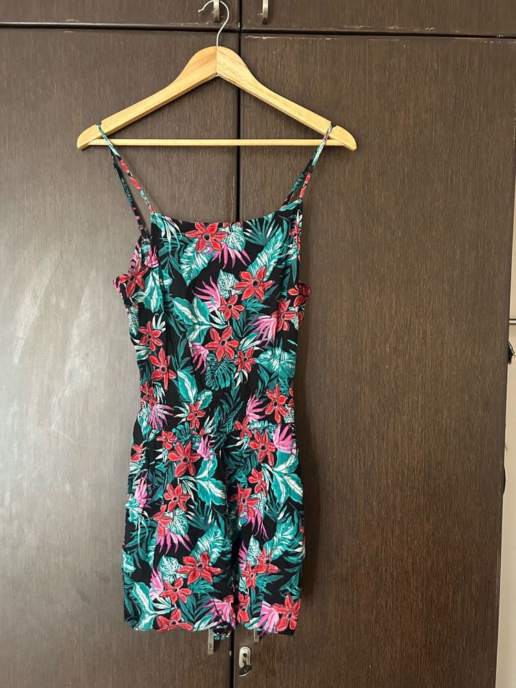 Tropical Floral Romper
