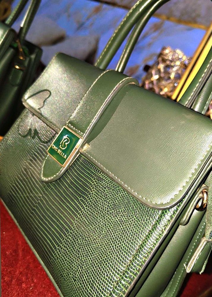 Kris Bella Green Handbag