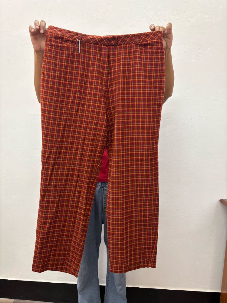 Designer Plaid Pants
