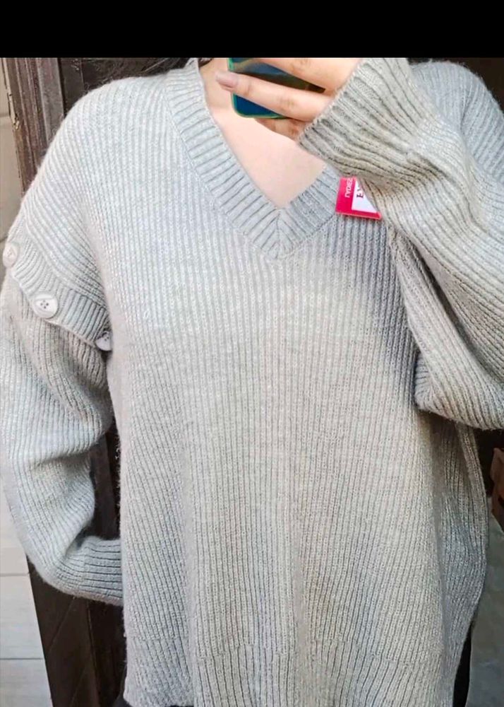 Trendy V Neck Pullover