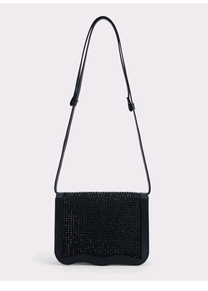 Iykyk Black Embellished Sling Bag