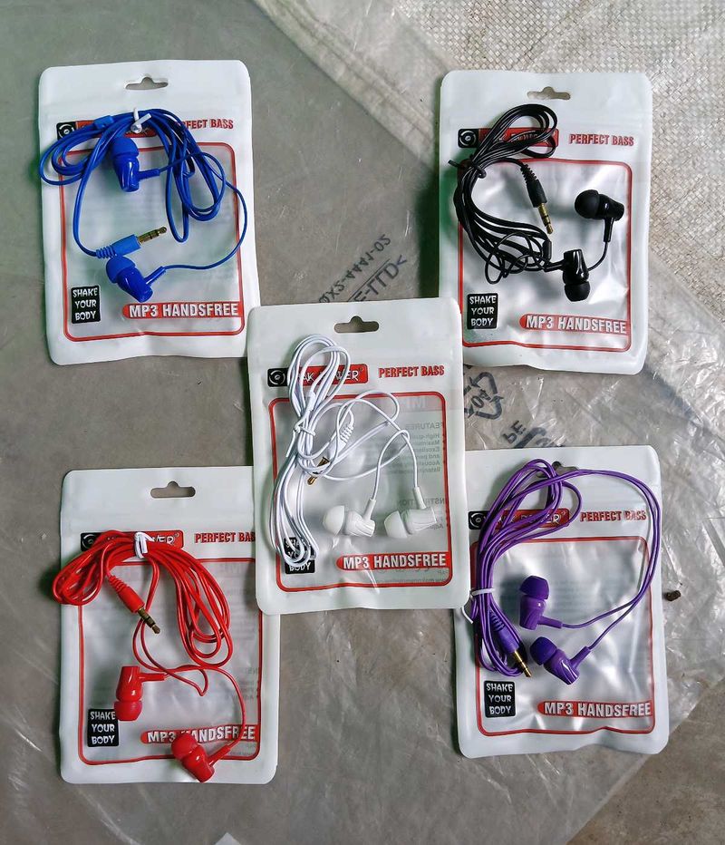 Headphone Pack Of 5 (Combo Earphone)