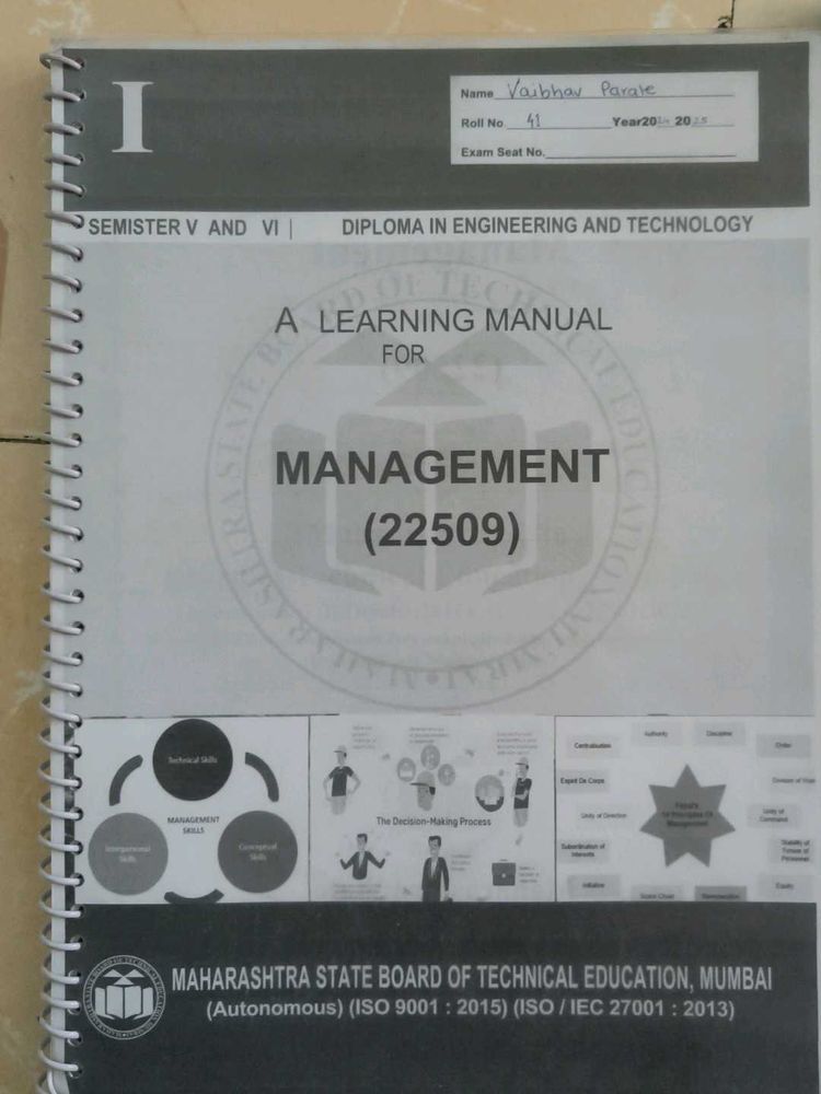 Msbte Sem 5 And 6 Diploma Book
