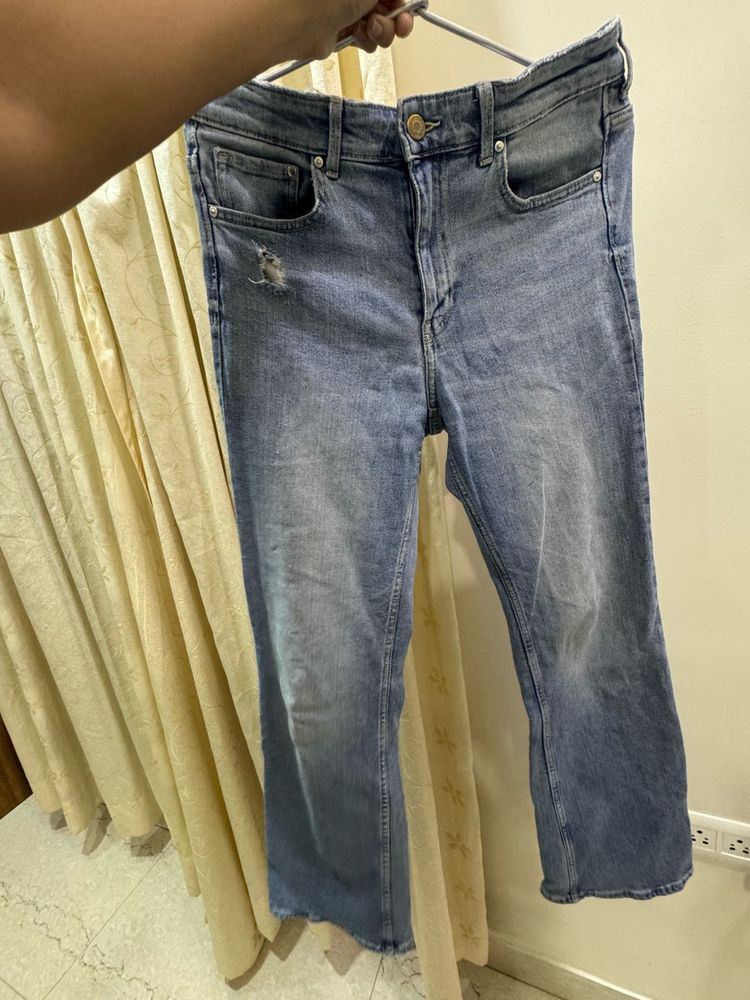 Bootcut Leg Denim Jeans