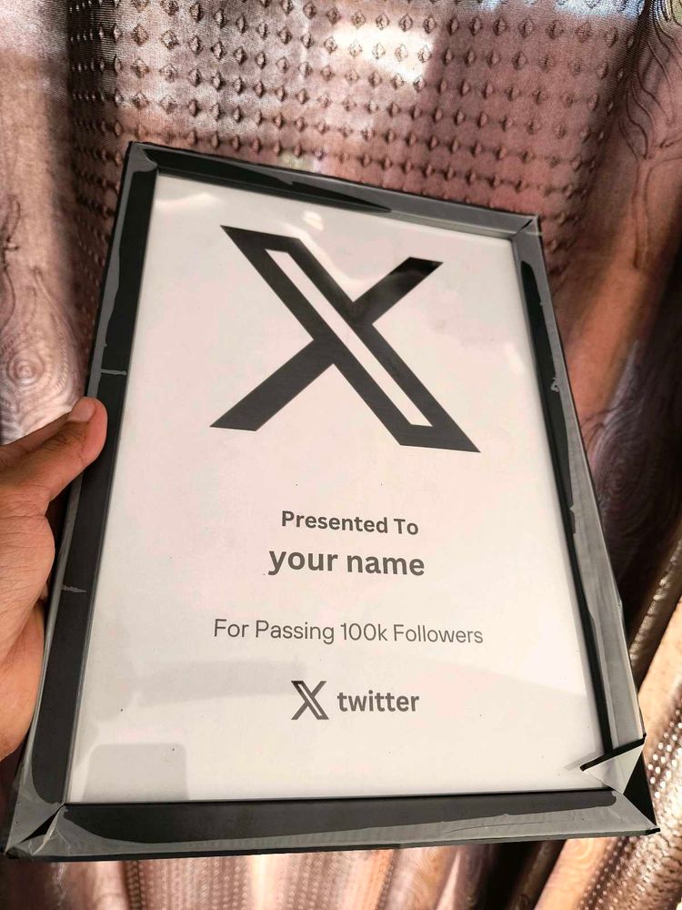 CUSTOMISABLE Twitter X Frame Premium Quality