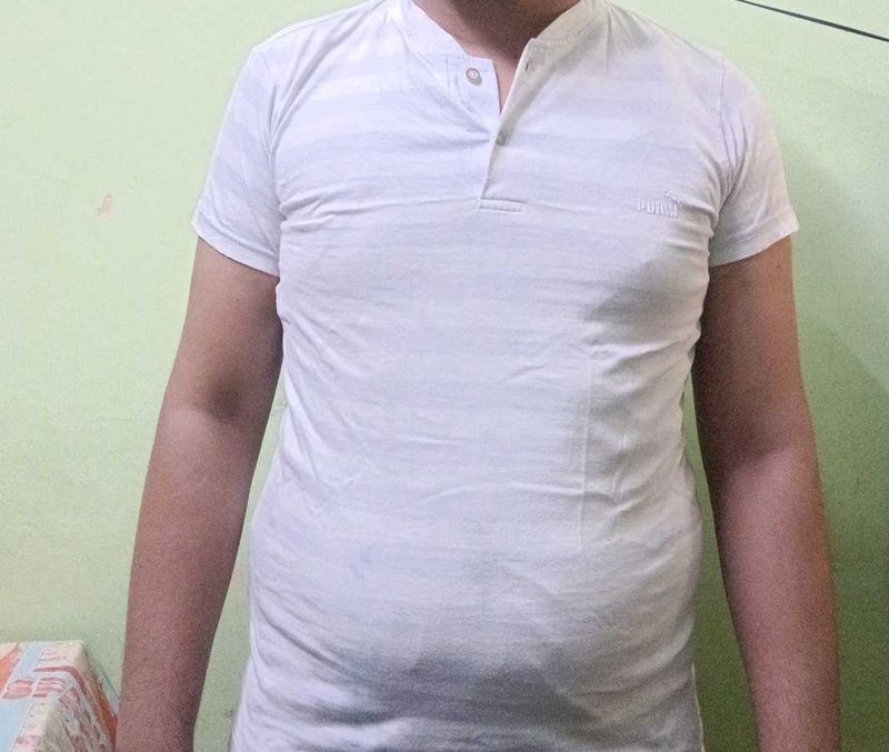 Puma White Polo Shirt