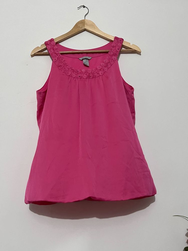 Pink Sleeveless Top