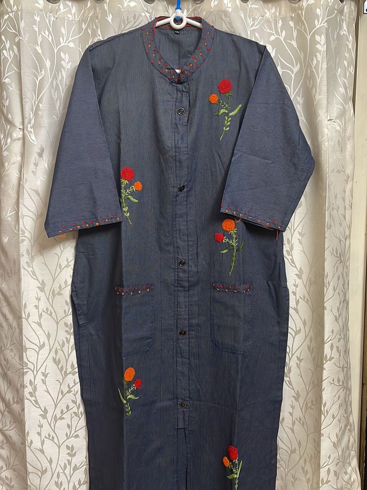 Cotton Embroidered Kurti