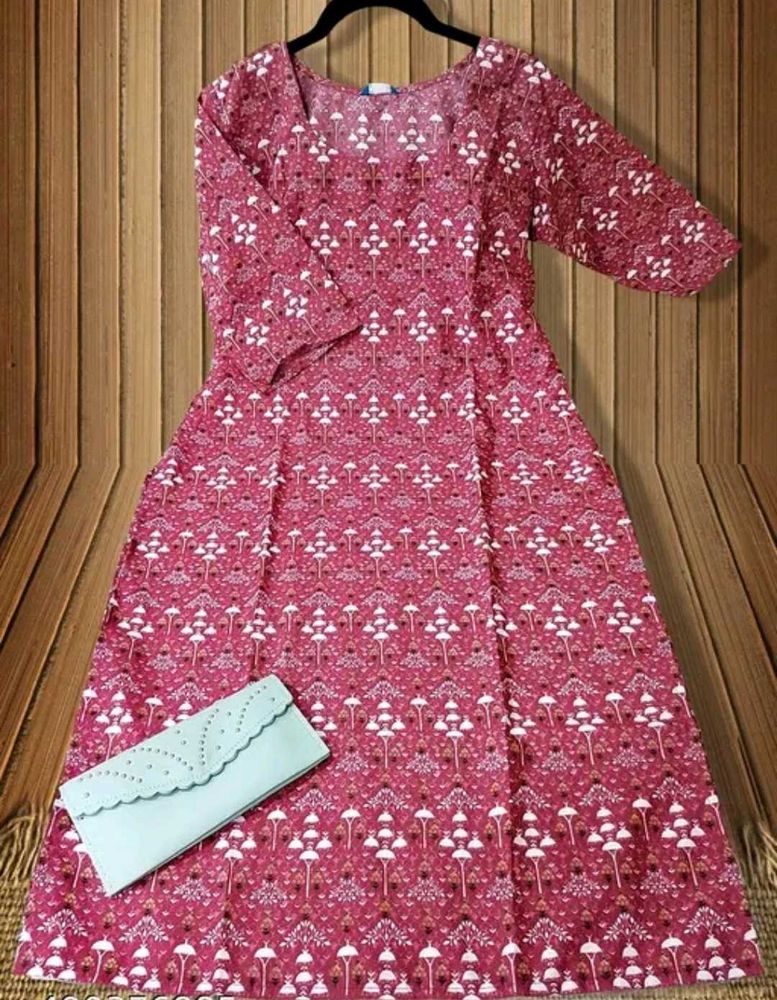 Elegant Floral Print Kurta