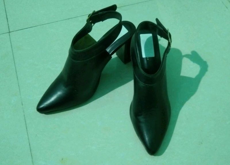 Black Slingback Heels