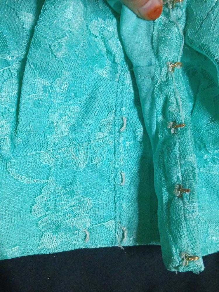 Designable Net Fabric Blouse