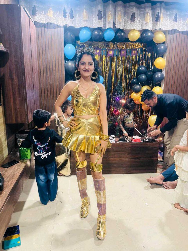 Shiny Gold Party Outfit