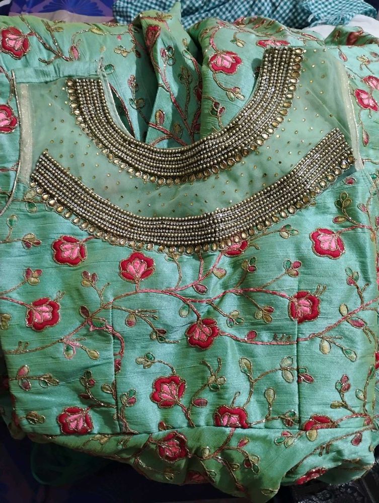 Embroidered Floral Indian Long Frock