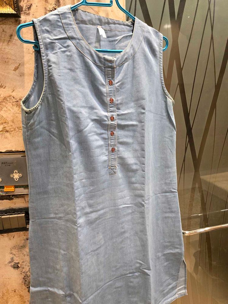 Denim Sleeveless Dress