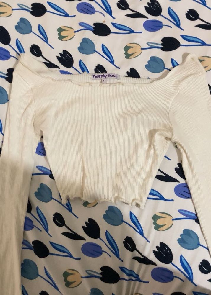 White Off-Shoulder Top